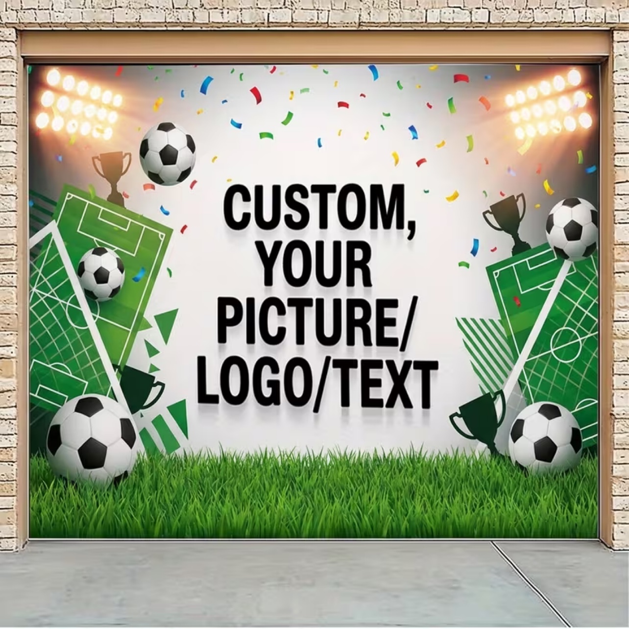 Custom Soccer Backdrop Banner